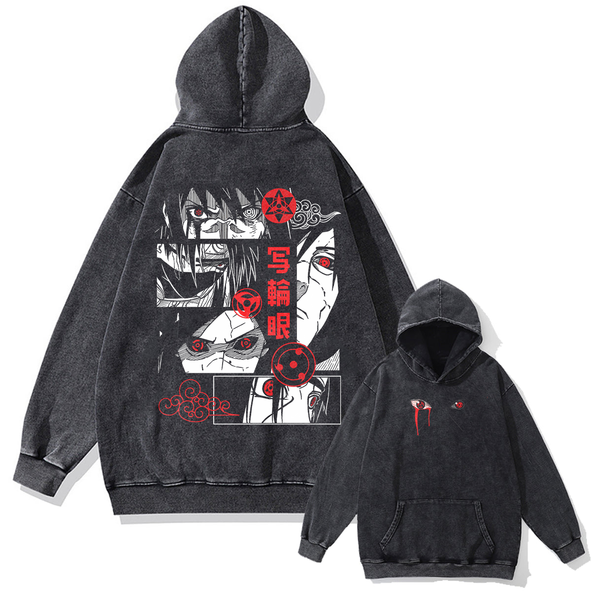 Naruto Cursed Seal Awakening Oversized Vintage Hoodie