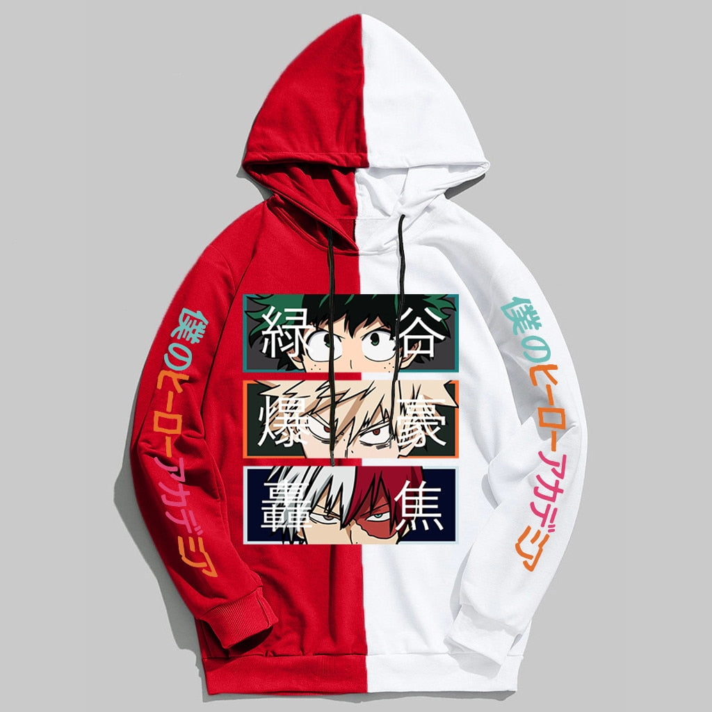 My Hero Academia Half n' Half Deku Graphic Hoodie