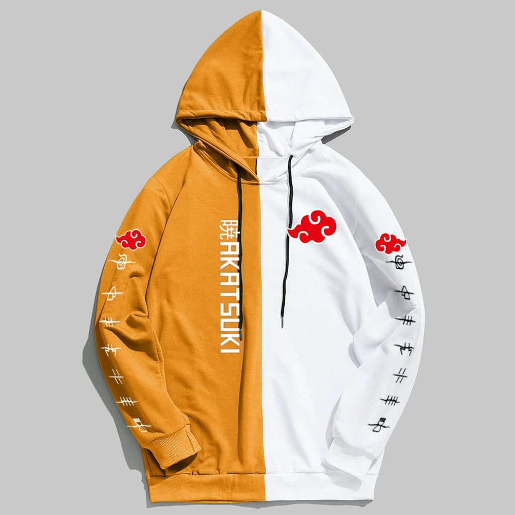 Naruto Akatsuki Cloud Half n' Half Hoodie