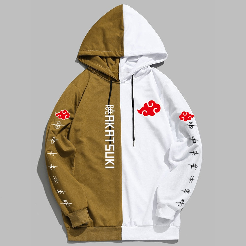 Naruto Akatsuki Cloud Half n' Half Hoodie