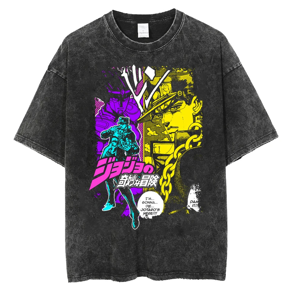 JoJo's Bizarre Adventure Star's Platinum Oversized Vintage T-Shirt