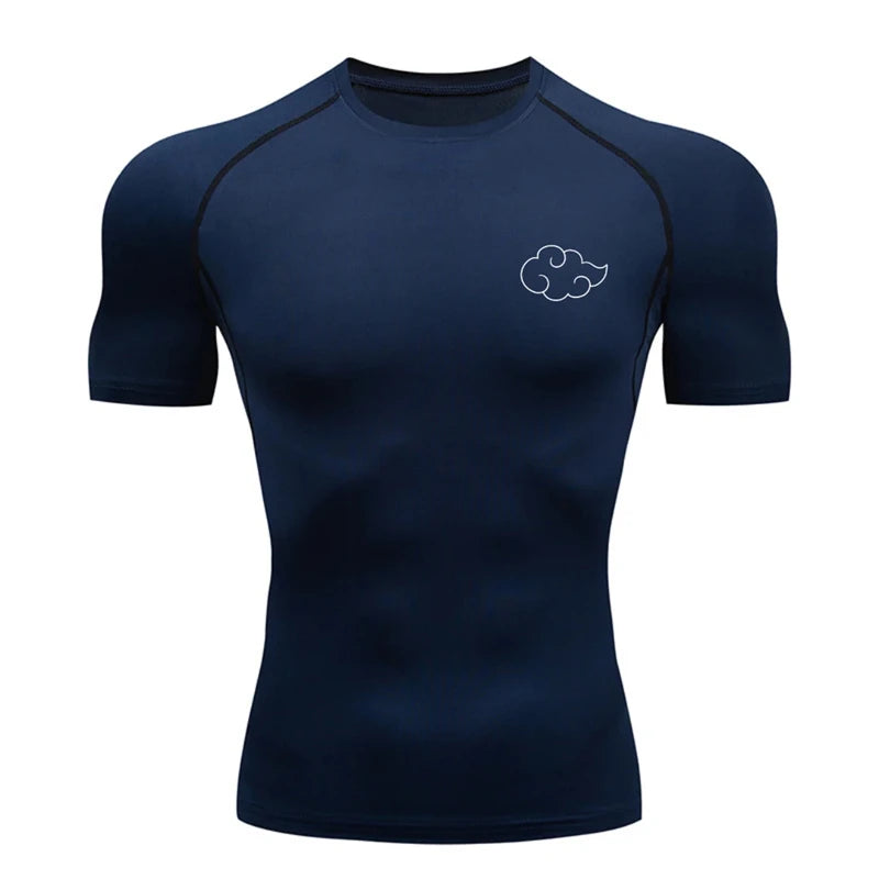 Naruto Akatsuki Cloud Legacy Compression Rash Guard Shirt