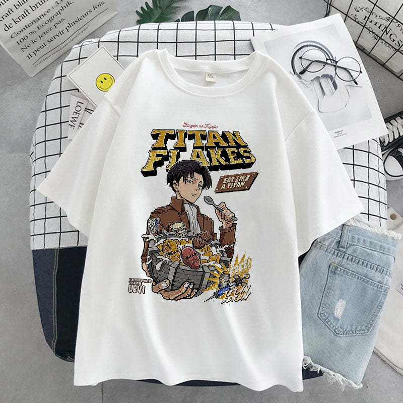 Attack on Titan Titan Flakes Graphic T-Shirt