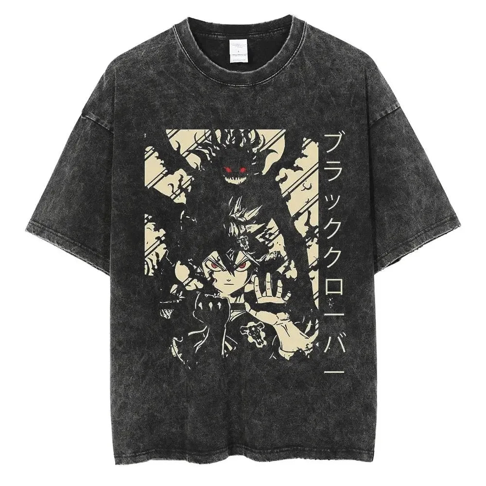 Black Clover Asta Anti Magic Swordsman Vintage T Shirt