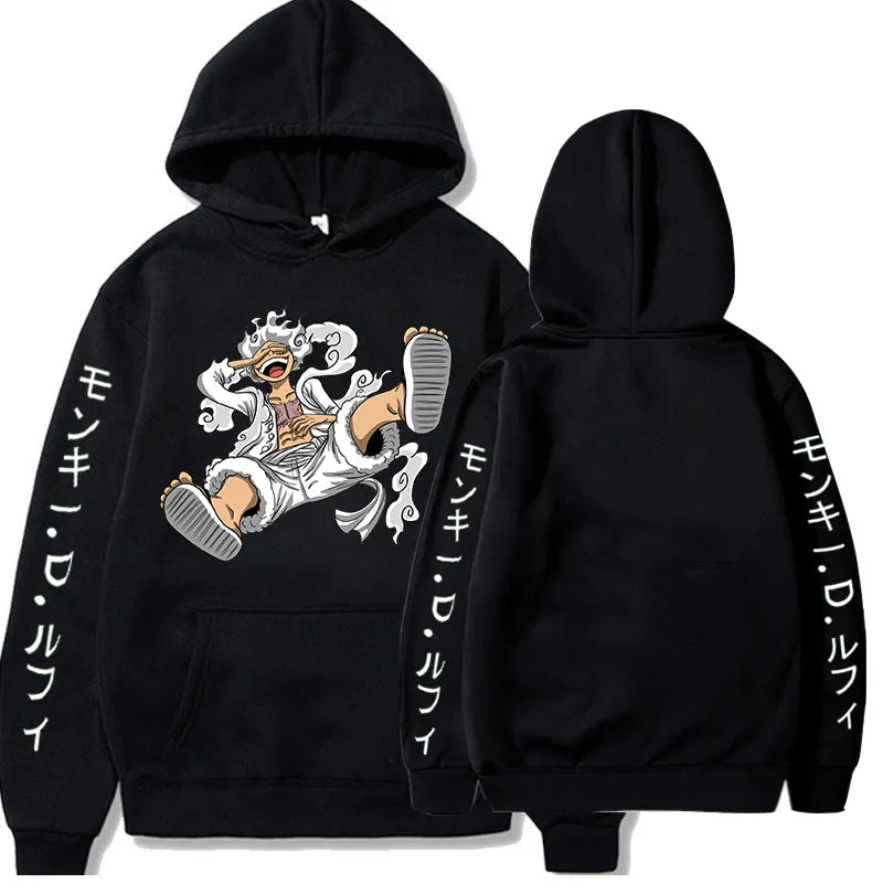 One Piece Luffy Pinnacle Form Graphic Hoodie