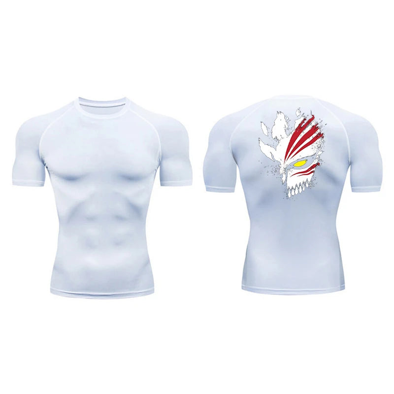 Bleach Ichigo Soul Reaper Power Compression Rash Guard Shirt