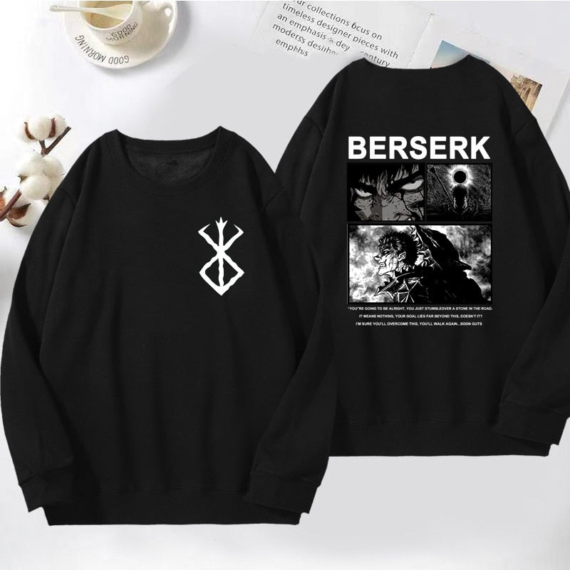 Berserk Guts Black Swordsman Crewneck