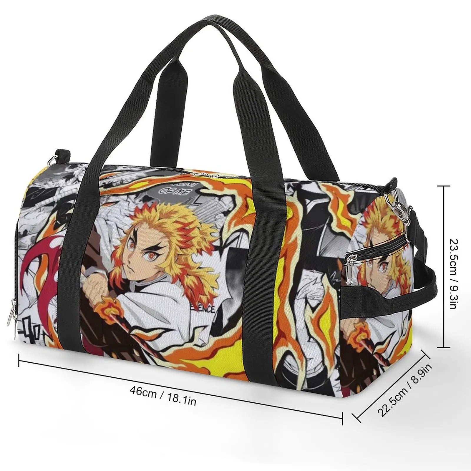 Demon Slayer Flame's Heart Gym Duffle Bag