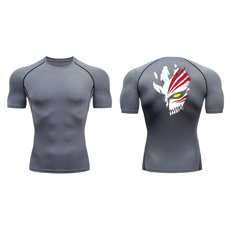 Bleach Ichigo Soul Reaper Power Compression Rash Guard Shirt