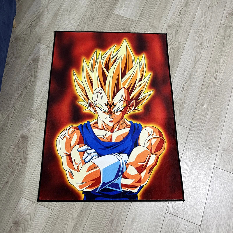 Dragon Ball Vegeta's Gold Floor Rug