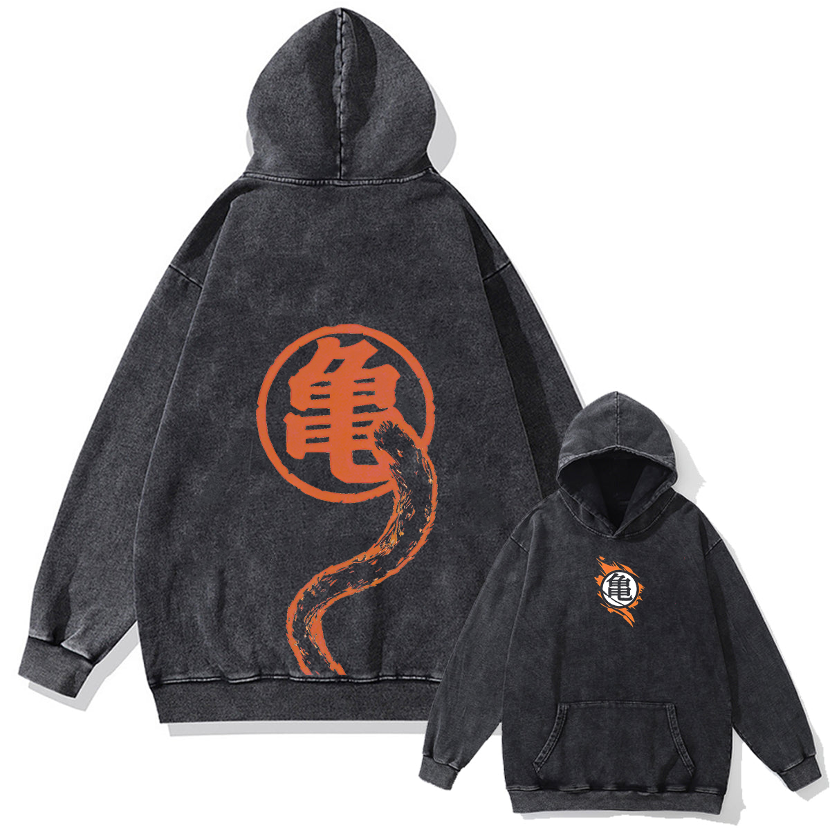 Dragon Ball Z Kame Serpent Oversized Vintage Hoodie