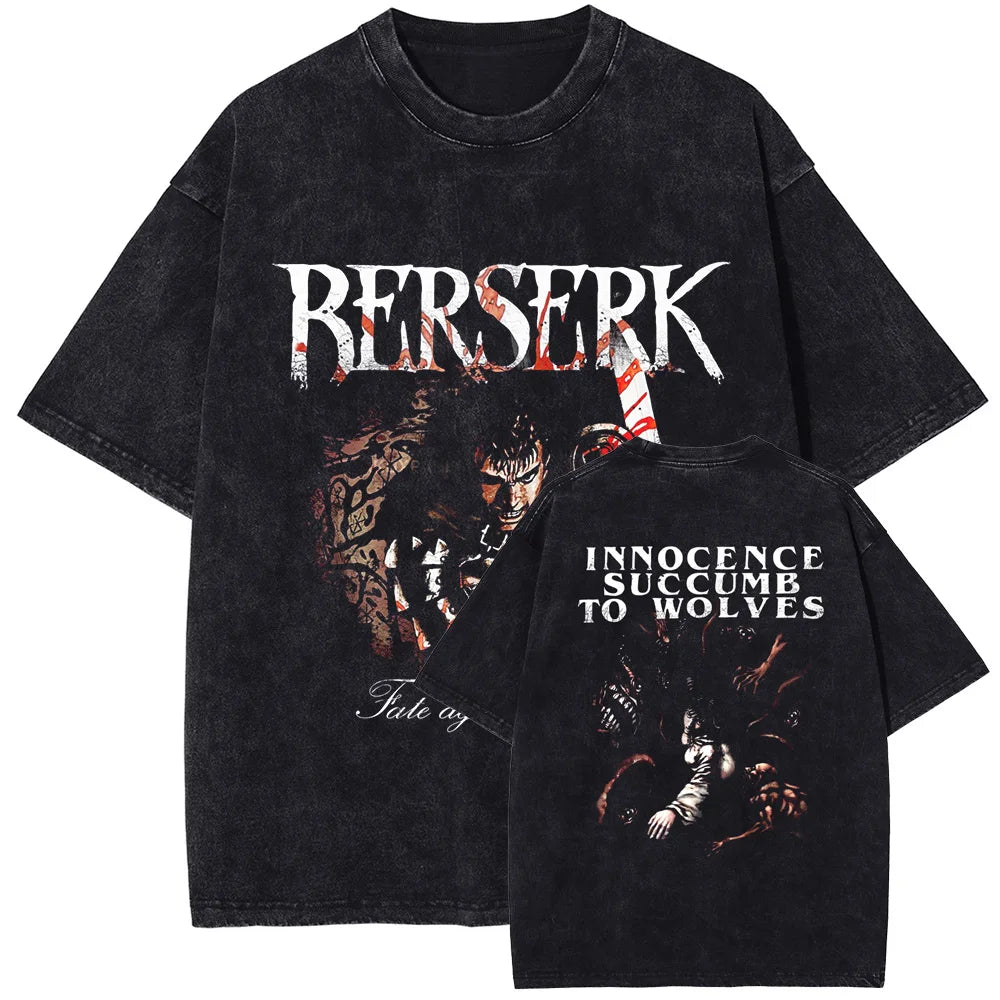 Berserk Guts's Sword Oversized Vintage T-Shirt