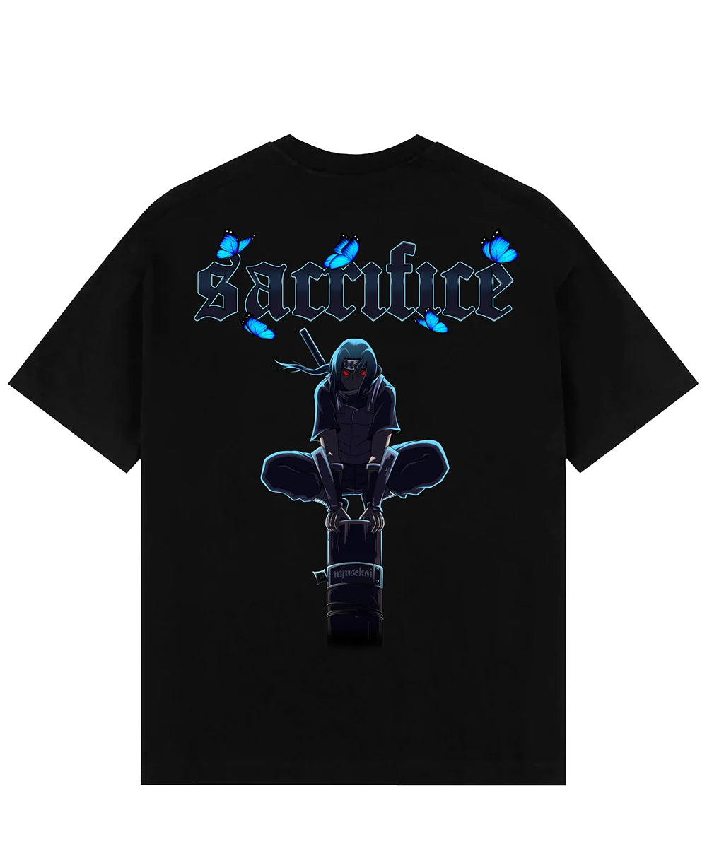 Naruto Sasuke's Curse Oversized Graphic T-Shirt