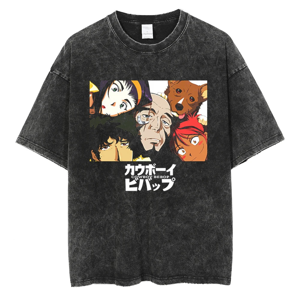 Cowboy Bebop Space's Duo Oversized Vintage T-Shirt