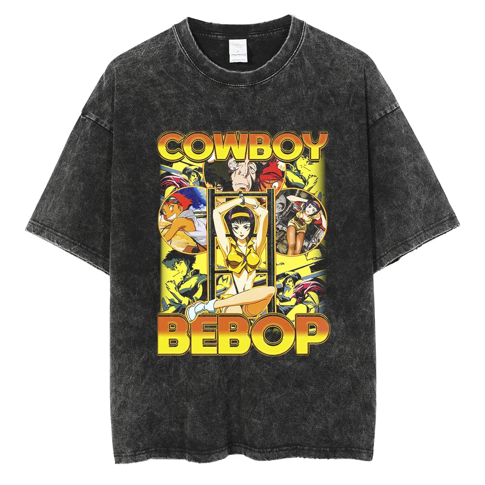 Cowboy Bebop Squad's Power Oversized Vintage T-Shirt