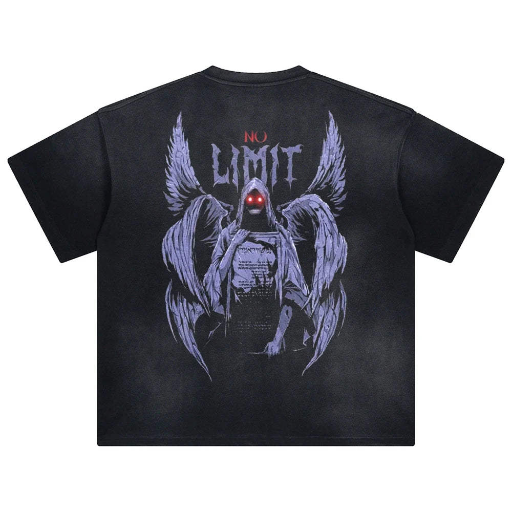 Solo Leveling Demon Reaper Oversized Vintage T-Shirt