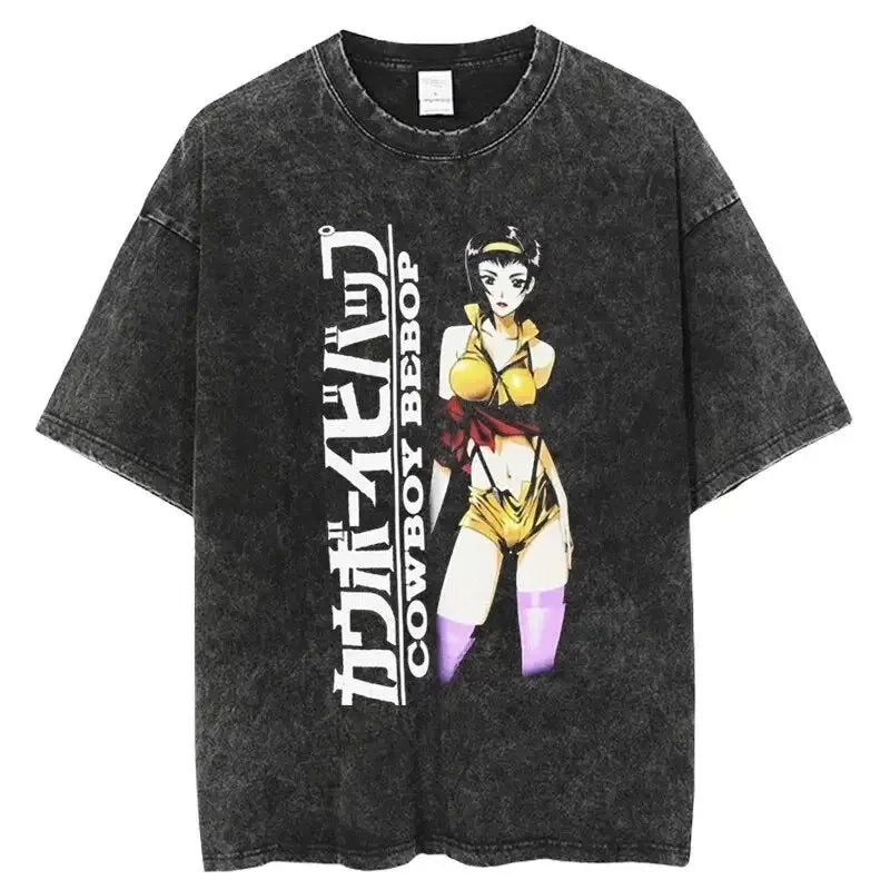 Cowboy Bebop Faye's Spirit Oversized Vintage T-Shirt