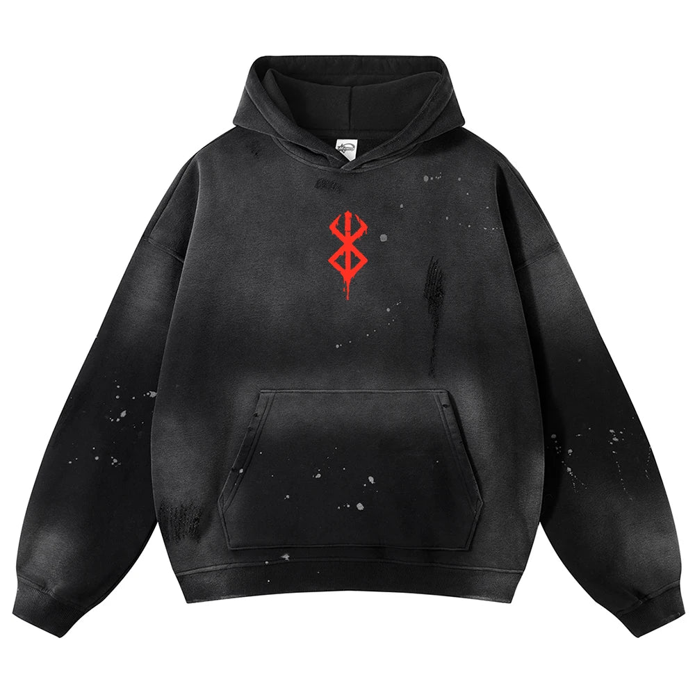 Berserk Sacrifice Brand Oversized Vintage Hoodie