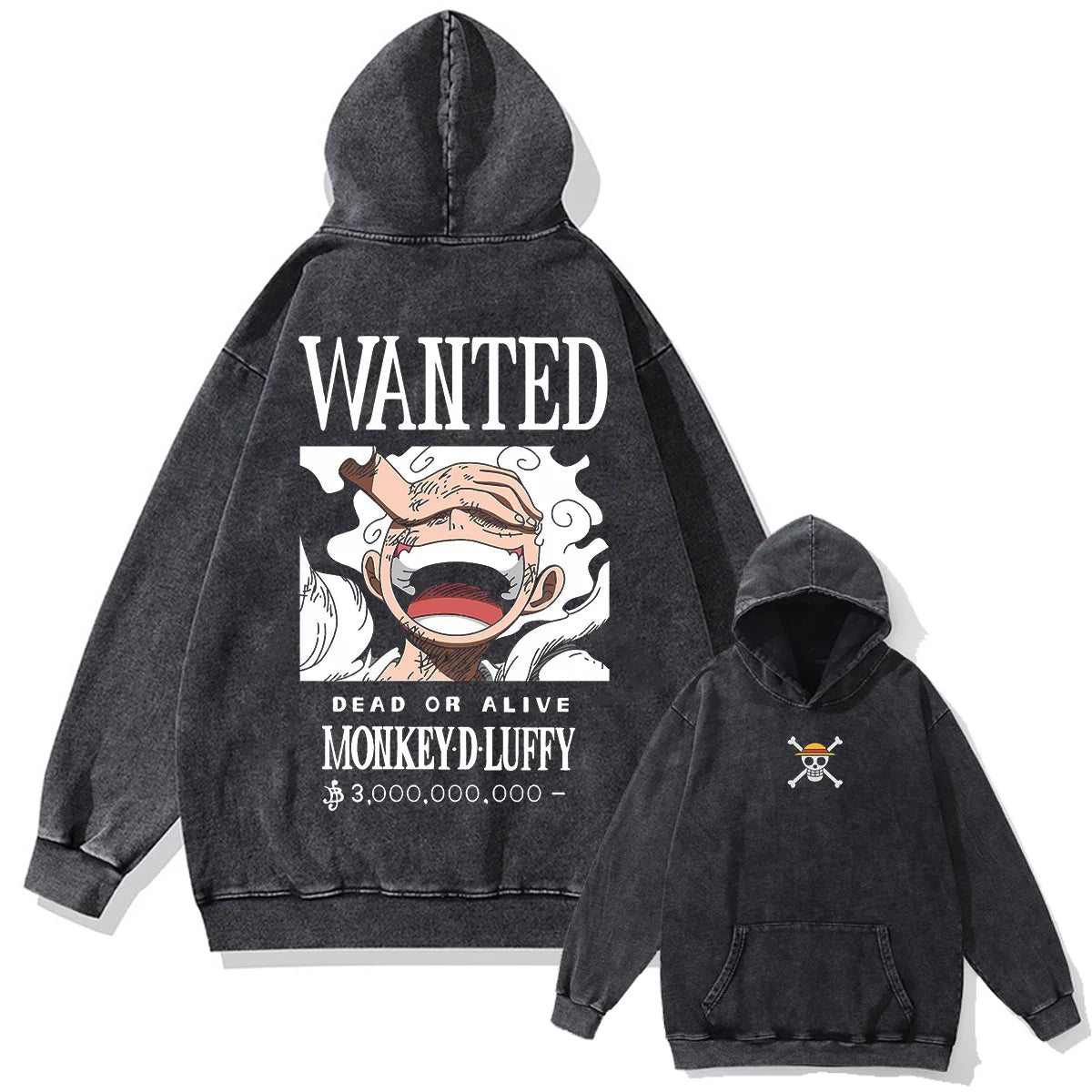 One Piece Straw Hat Captain Vintage Hoodie