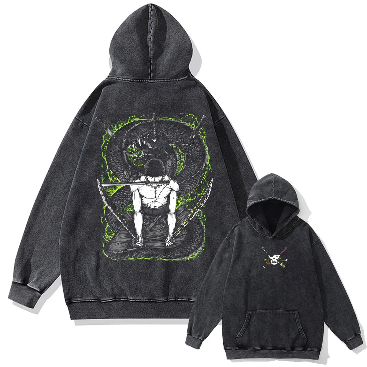 One Piece Santoryu Master Vintage Hoodie