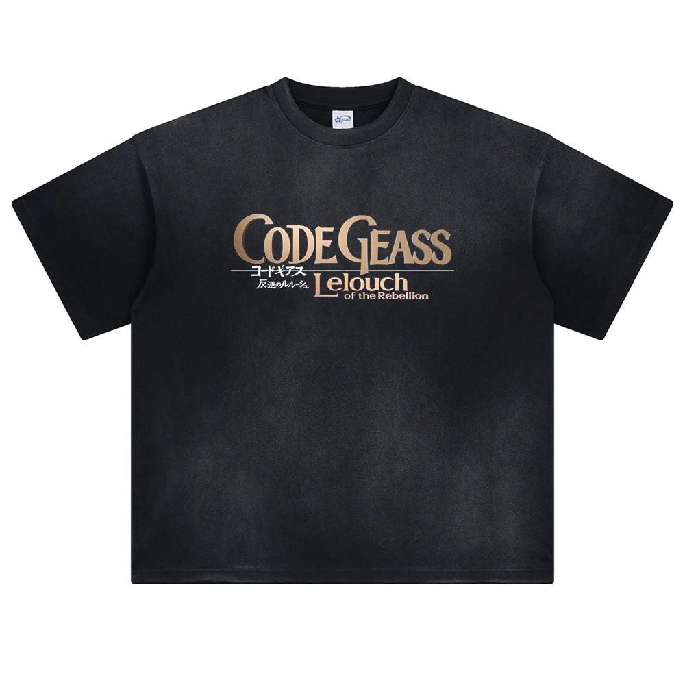 Code Geass Lelouch's Command Oversized Vintage T-Shirt