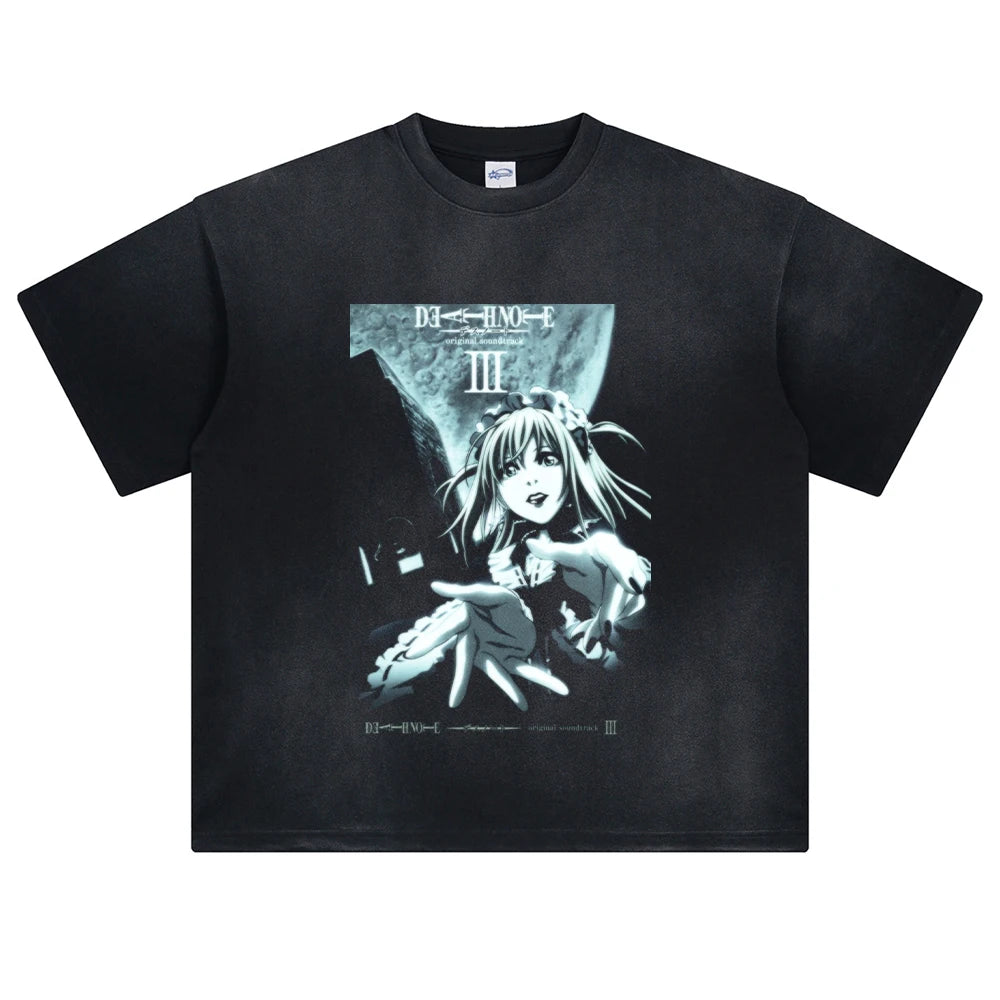 Death Note Misa's Light Oversized Vintage T-Shirt