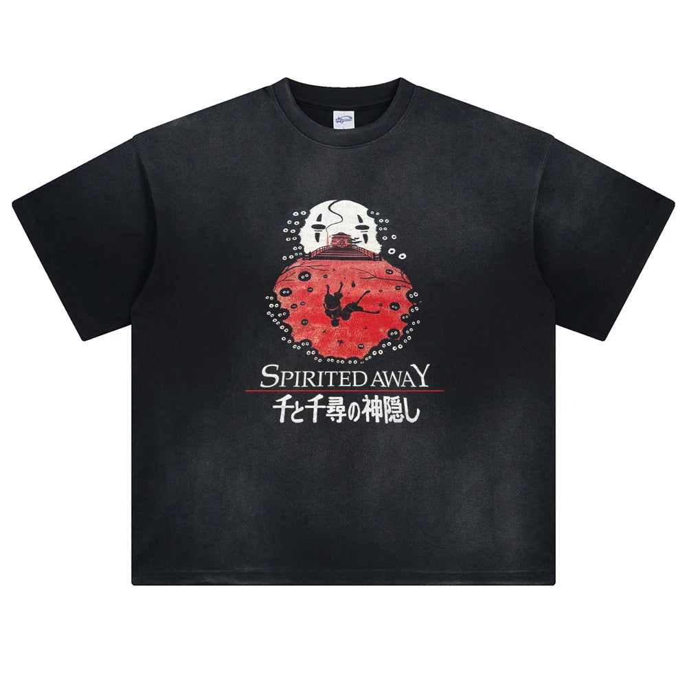 Spirited Away Spirit's Journey Oversized Vintage T-Shirt