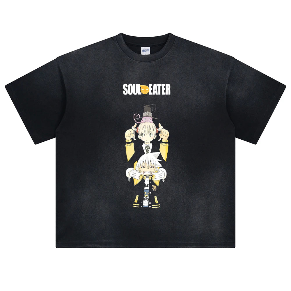 Soul Eater Duo's Spirit Oversized Vintage T-Shirt