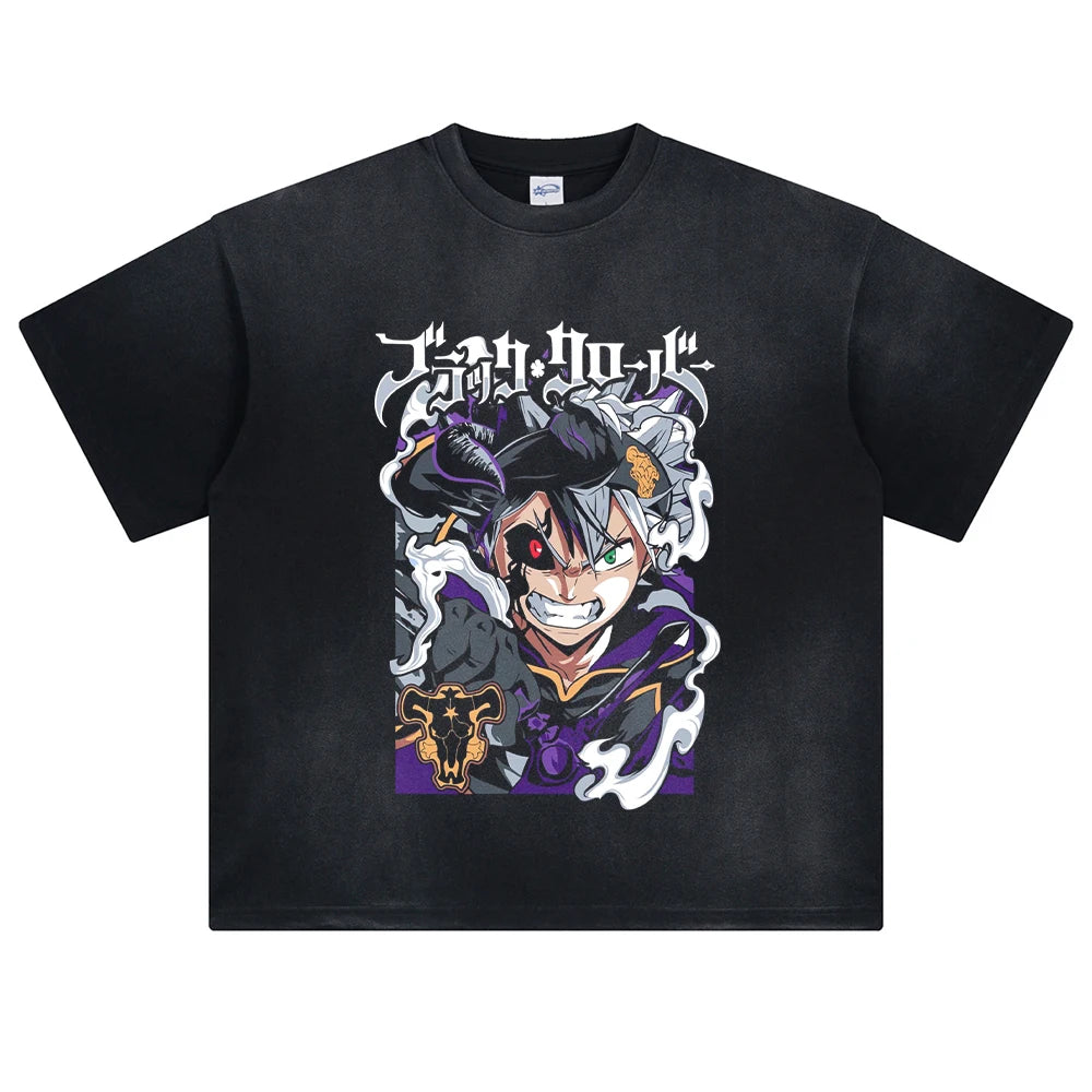 Black Clover Asta's Magic Oversized Vintage T-Shirt