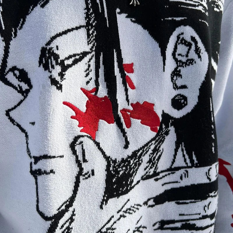 Jujutsu Kaisen Geto The Spirit Manipulator Oversized Handknit Sweater