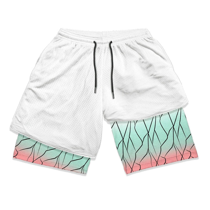 Demon Slayer Shinobu Insect Pillar Compression Shorts