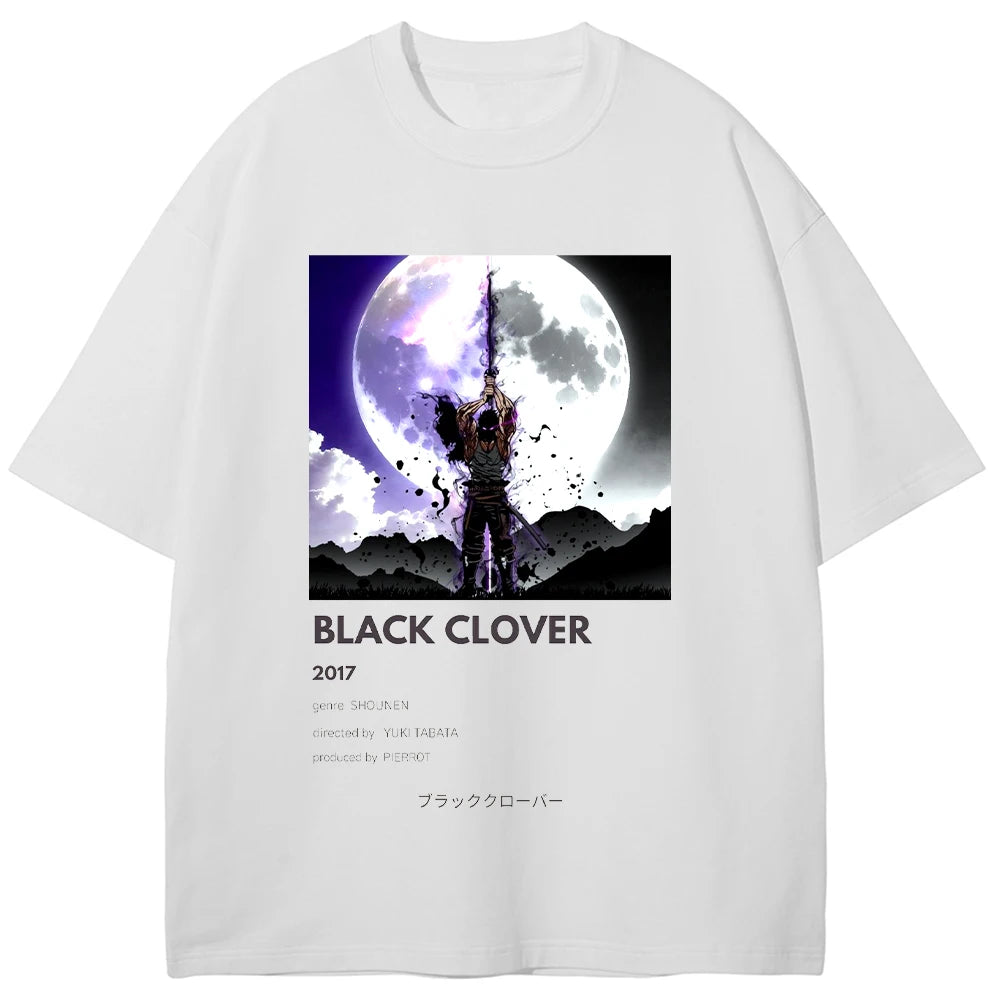 Black Clover Battle Scene Oversized Vintage Shirt