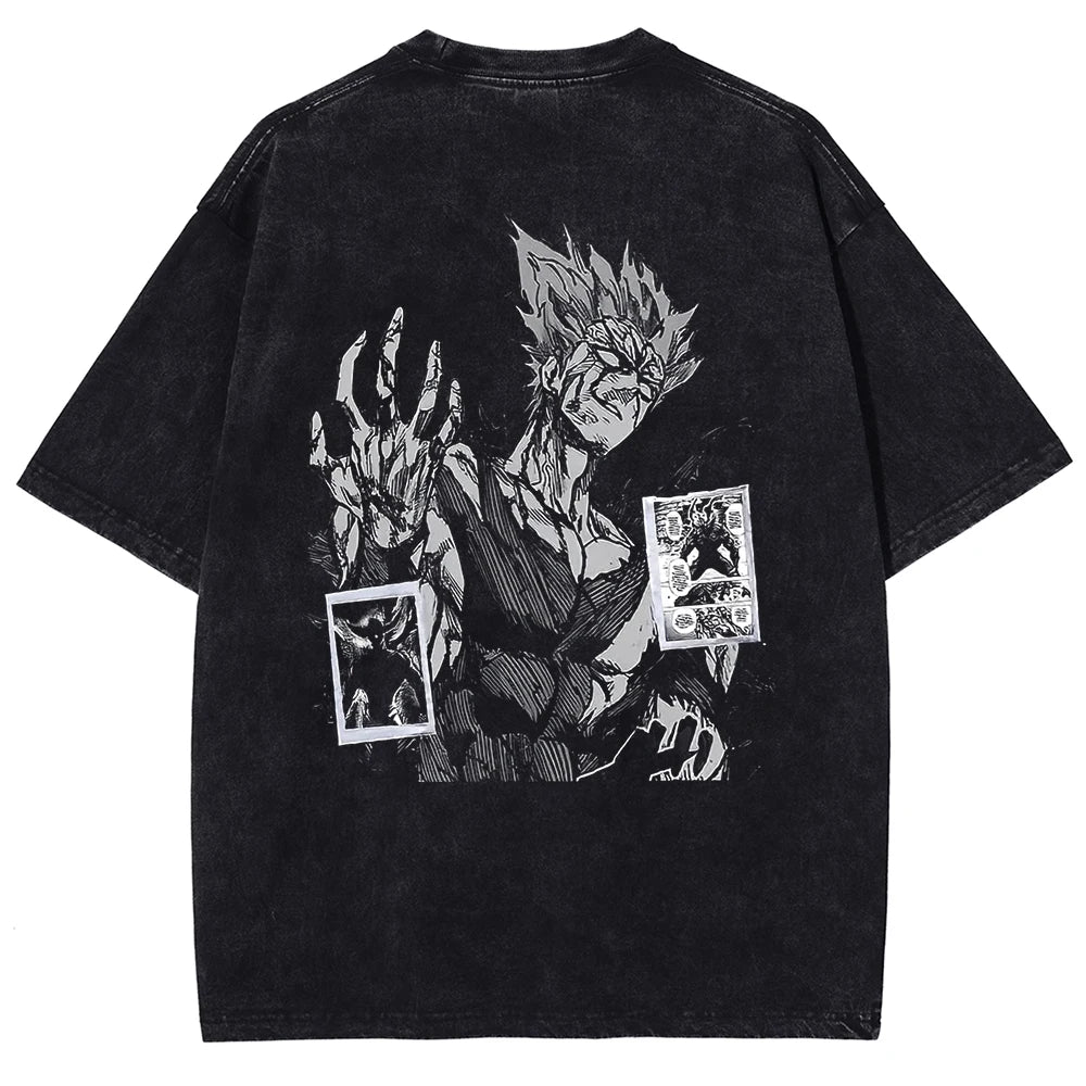 One Punch Man Garou's Evolution Oversized Vintage T-Shirt