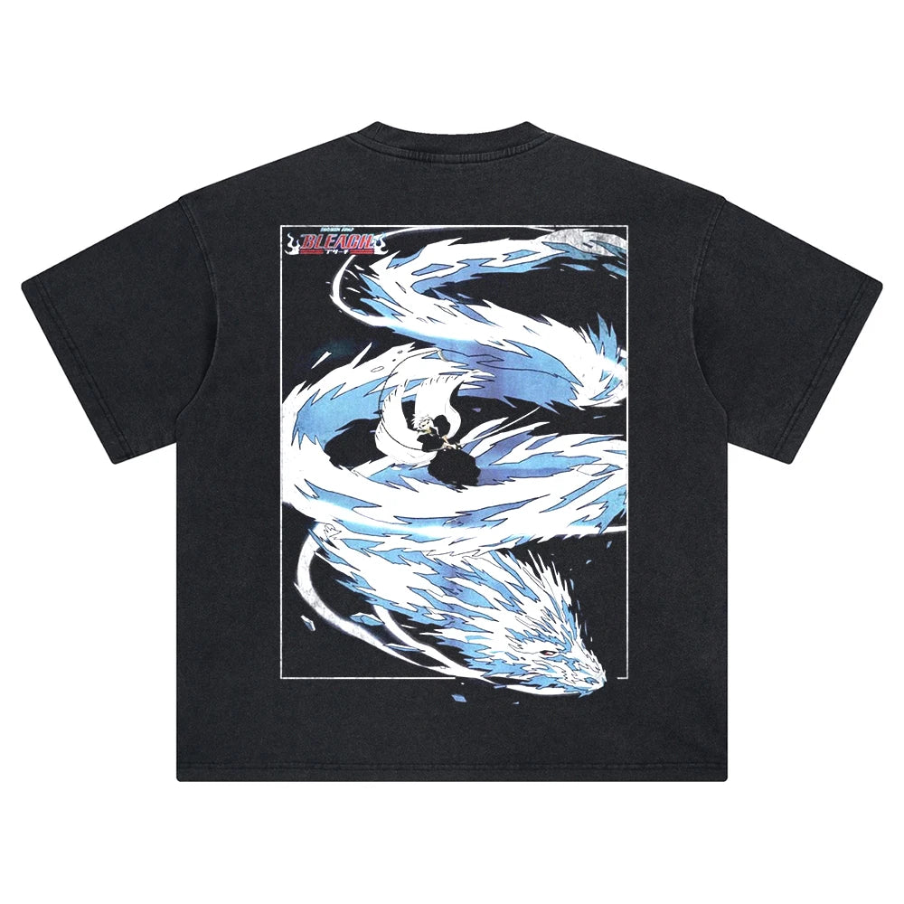 Bleach Hitsugaya's Dragon Oversized Vintage Shirt