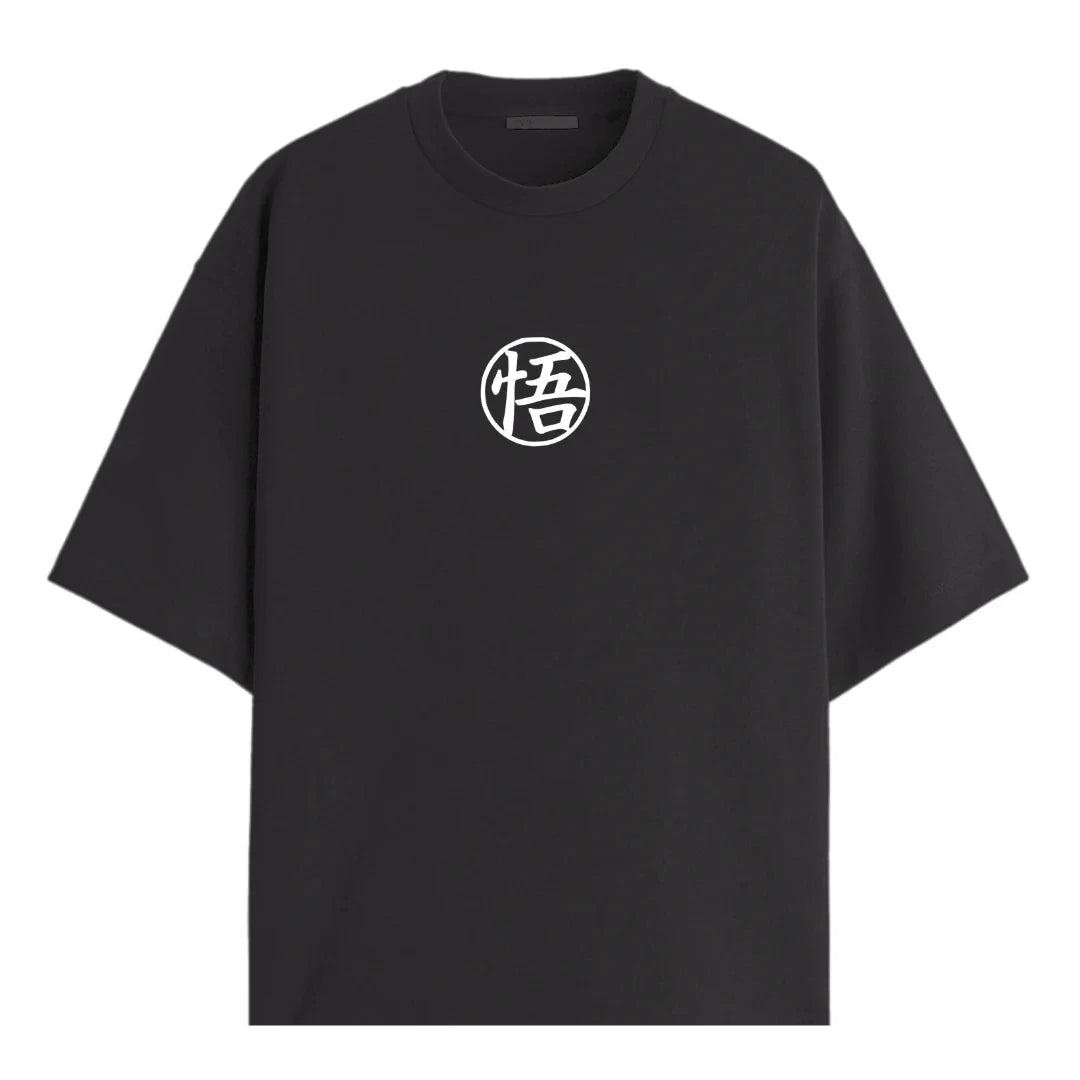 Dragon Ball Z Saiyan's Symbol Oversized Graphic T-Shirt