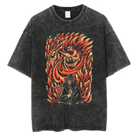 Naruto Kakashi Sharingan Warrior Oversized Vintage T-Shirt