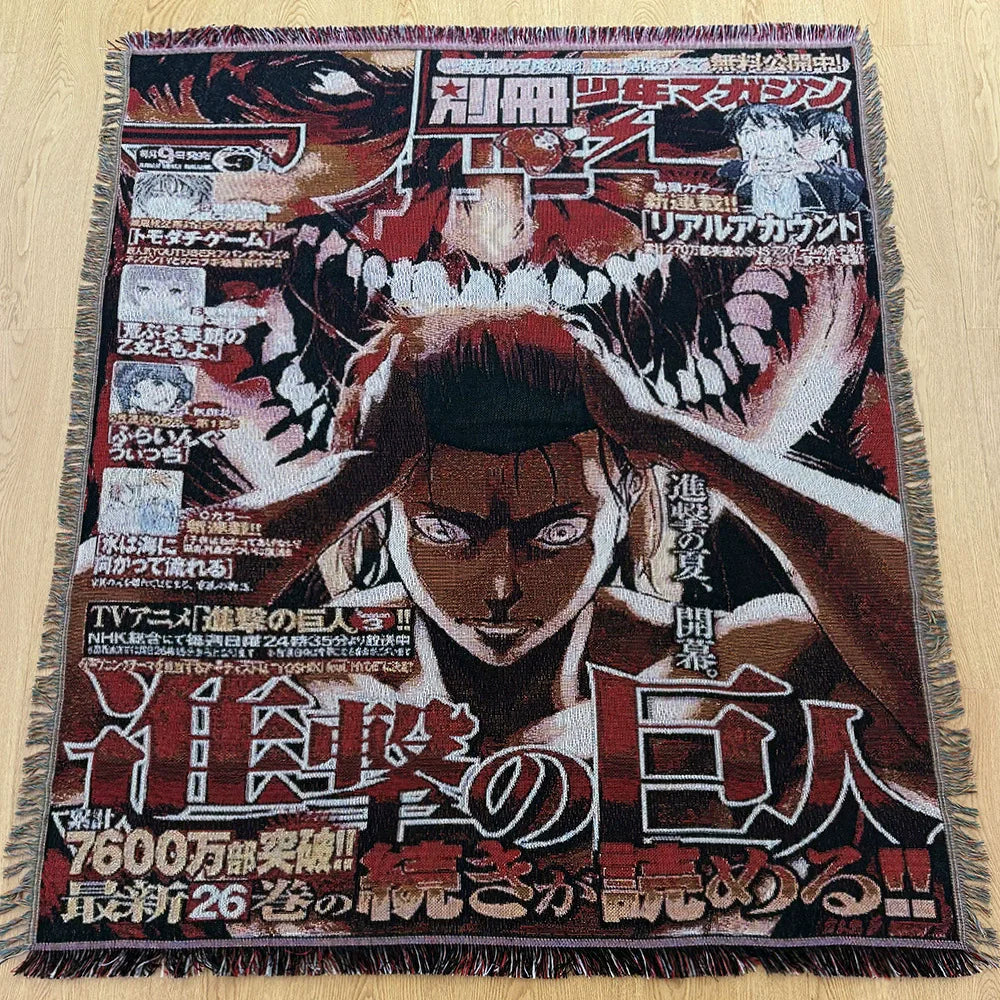 Attack on Titan Eren Founding Power Tapestry Blanket