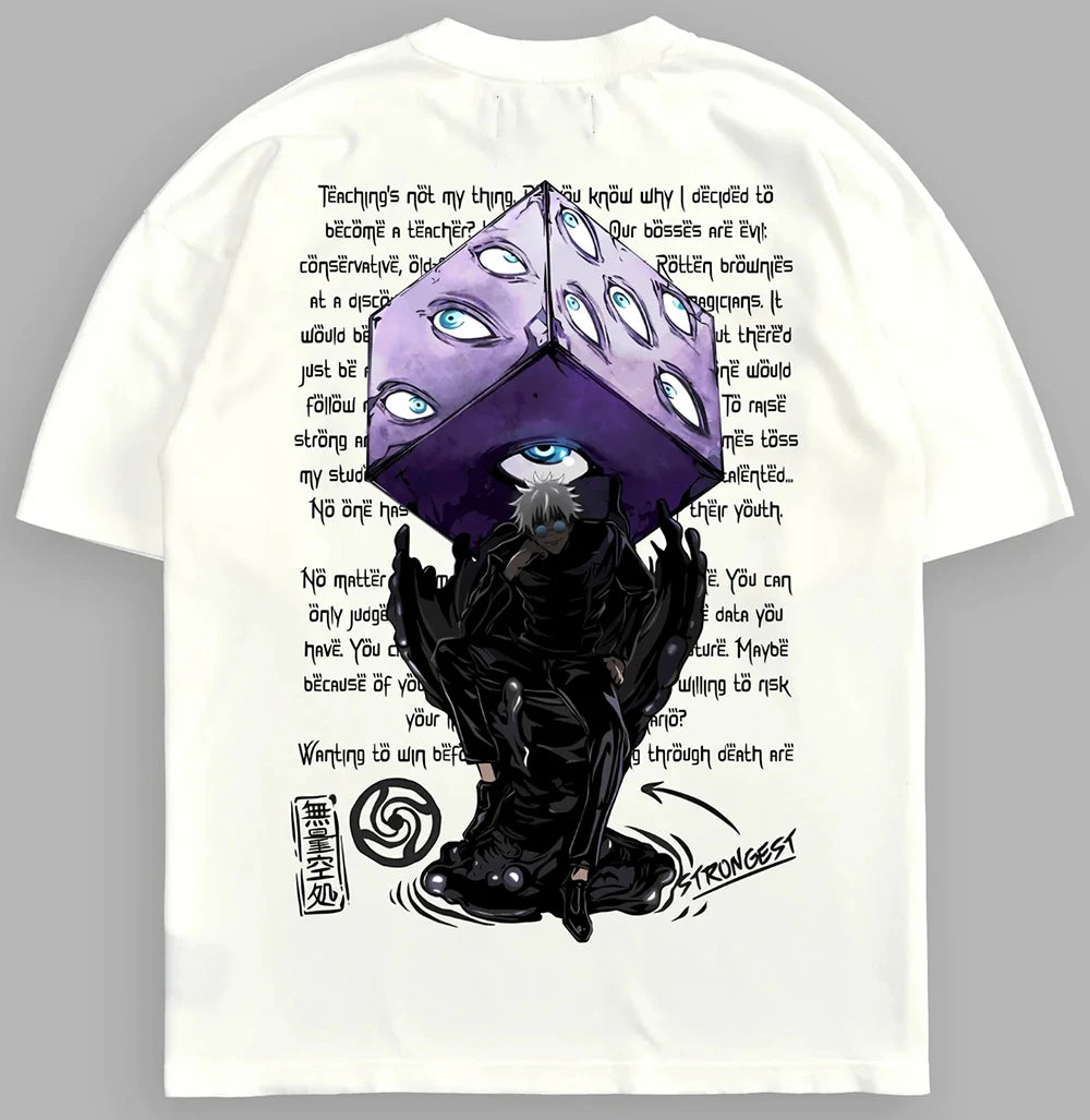 Jujutsu Kaisen Gojo's Technique Oversized Graphic T-Shirt