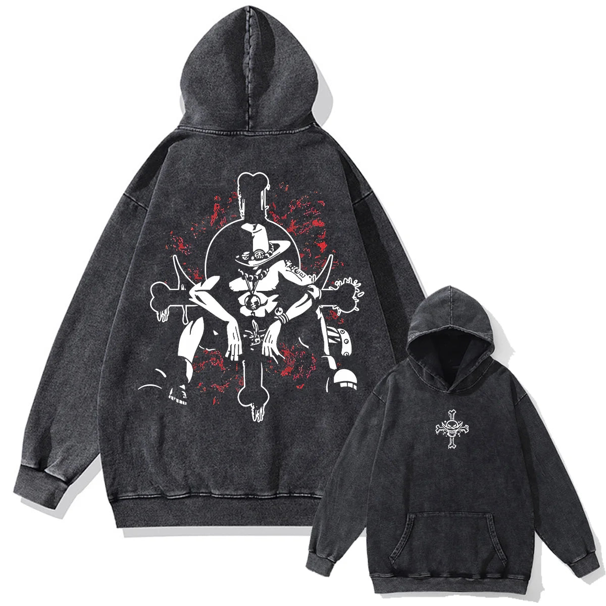 One Piece Fire Fist Legacy Vintage Hoodie