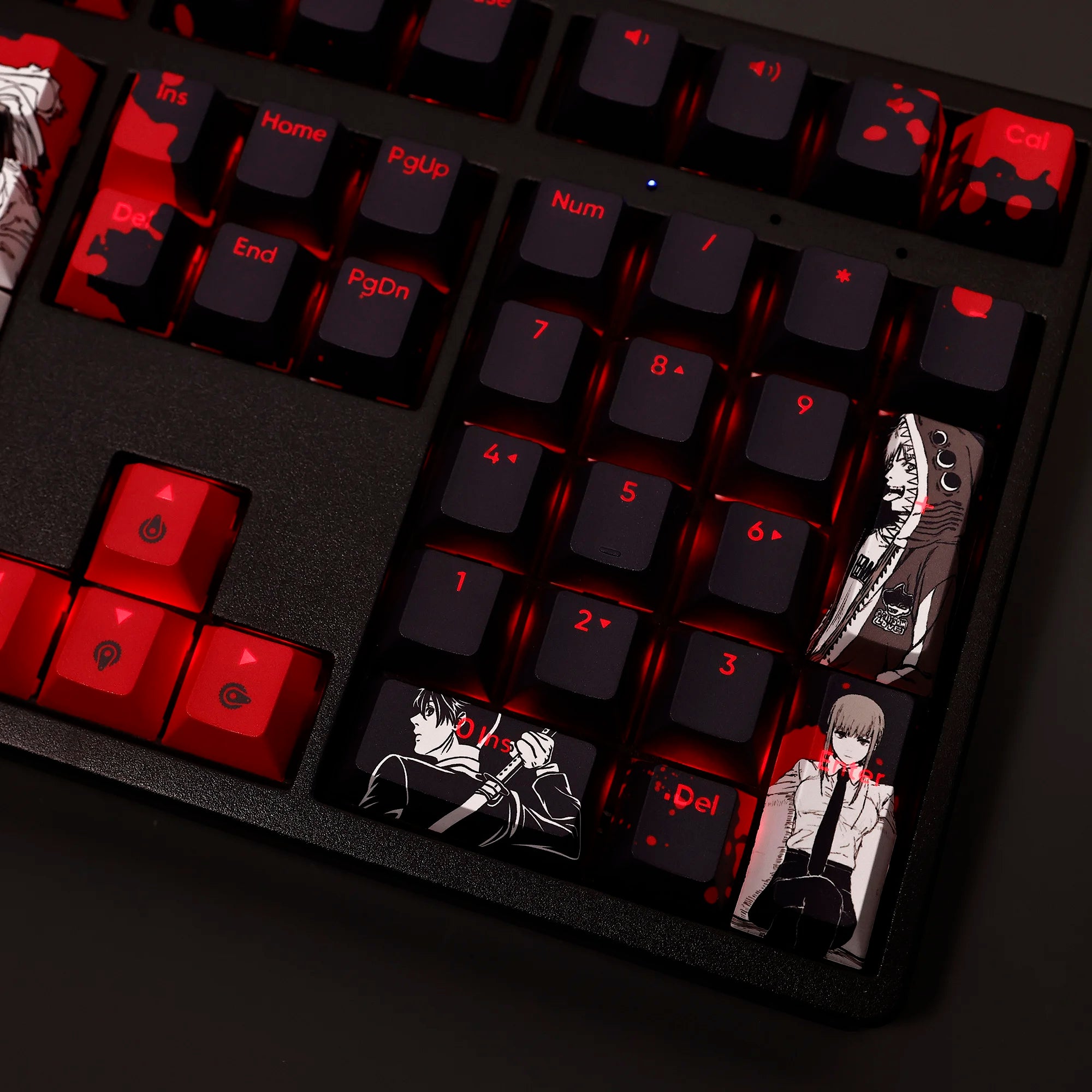 Chainsaw Man Black/Red 108 Pc. Mechanical Keyboard Keycap Set