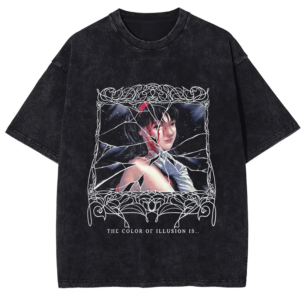 Perfect Blue Reality's Edge Oversized Vintage T-Shirt