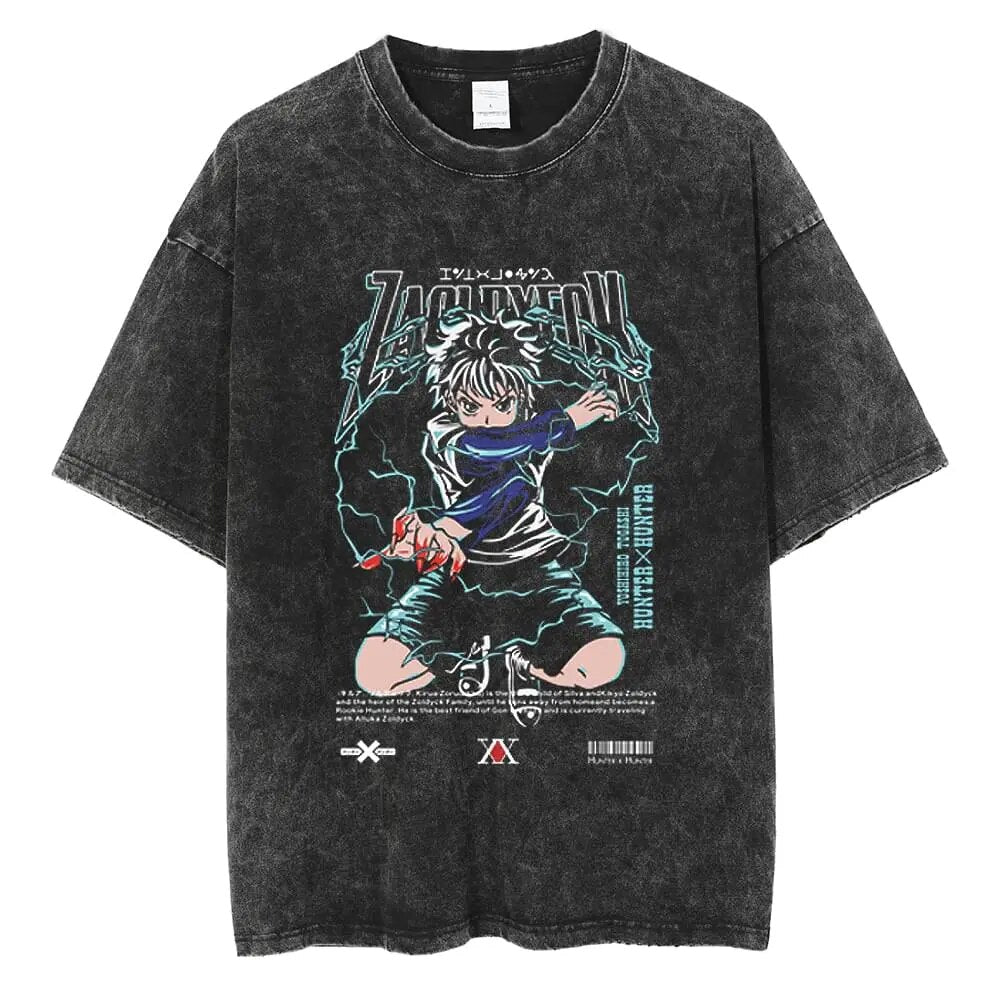 Hunter X Hunter Killua Lightning Assassin Vintage T-Shirt