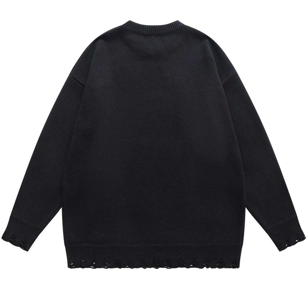 Bleach Kenpachi's Fury Handknit Longsleeve Crewneck Sweater