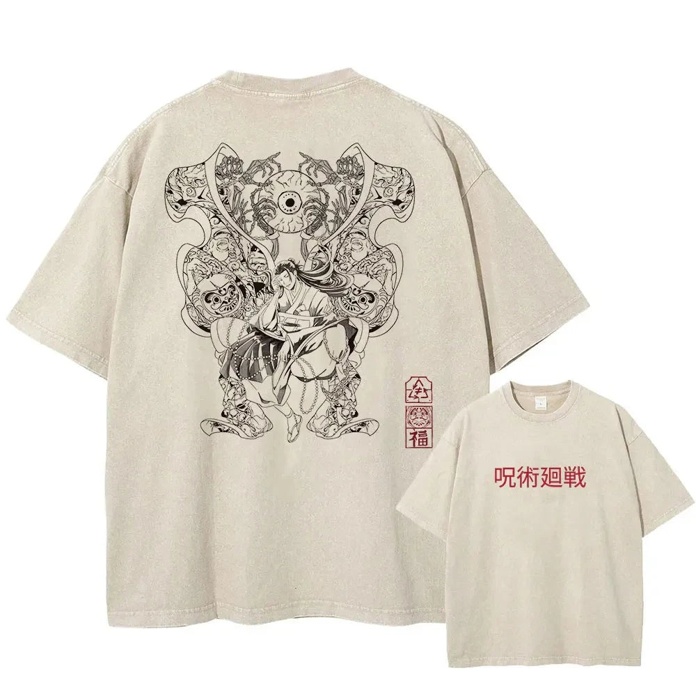 Jujutsu Kaisen Geto Master of Curses Oversized Vintage T-Shirt