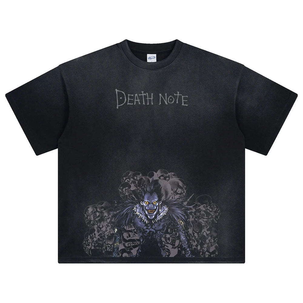 Death Note Ryuk's Skulls Oversized Vintage Shirt