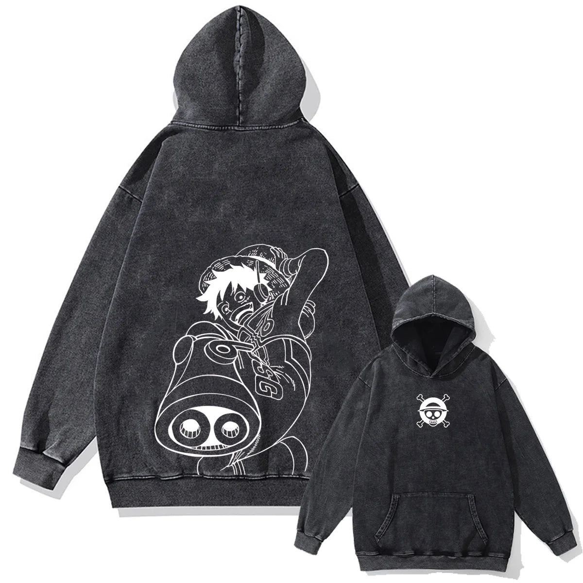 One Piece Pirate King's Will Vintage Hoodie
