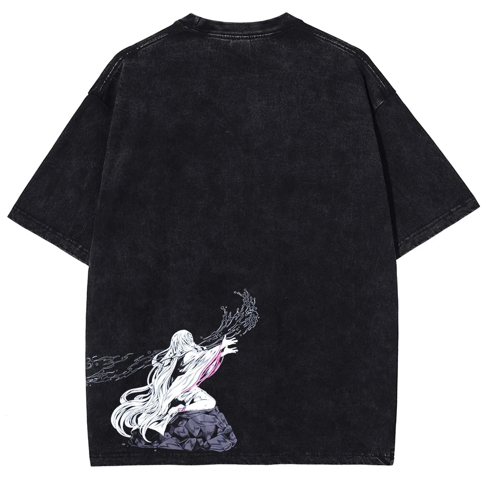 Demon Slayer Tanjiro's Run Oversized Vintage Shirt