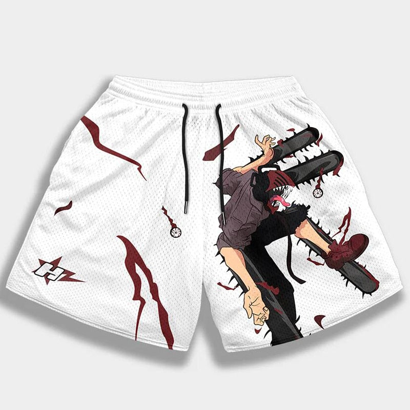 Chainsaw Man Denji Gym Shorts