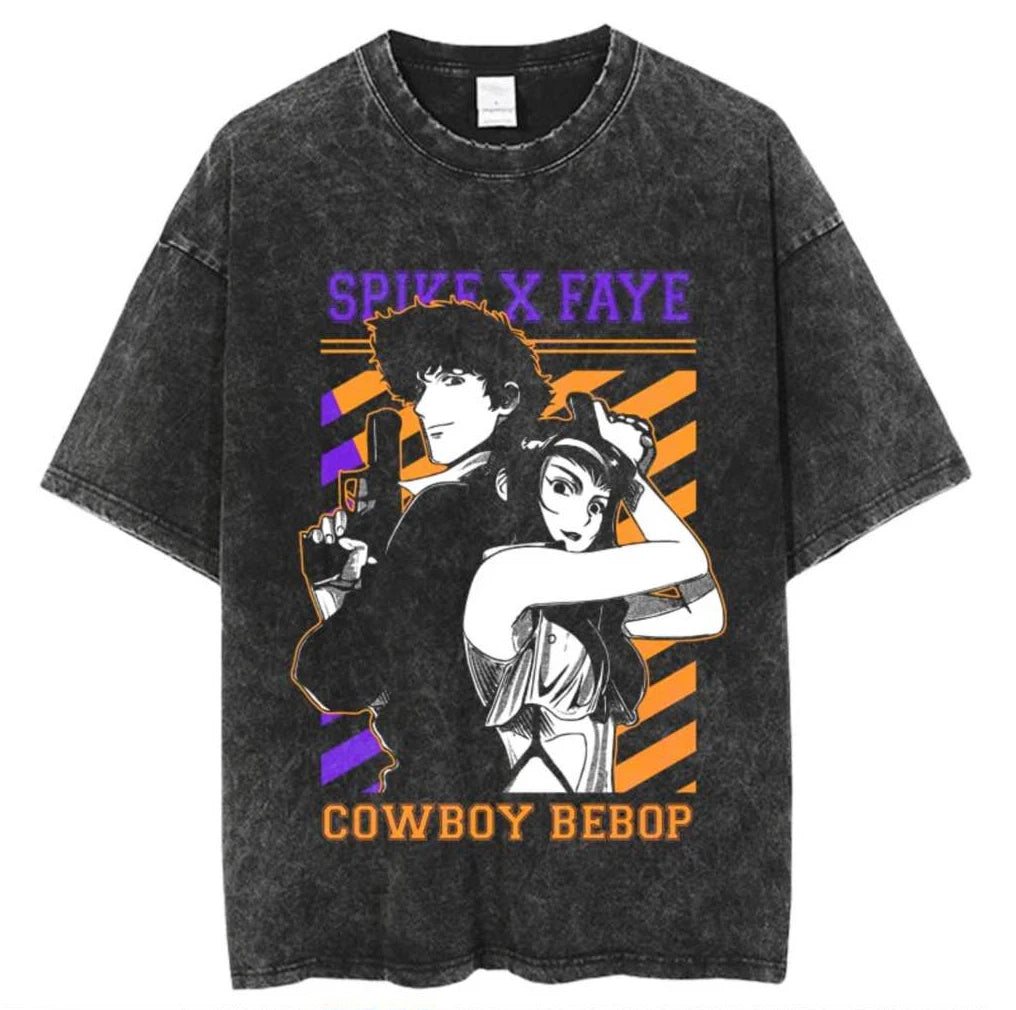 Cowboy Bebop Partners' Tale Oversized Vintage T-Shirt