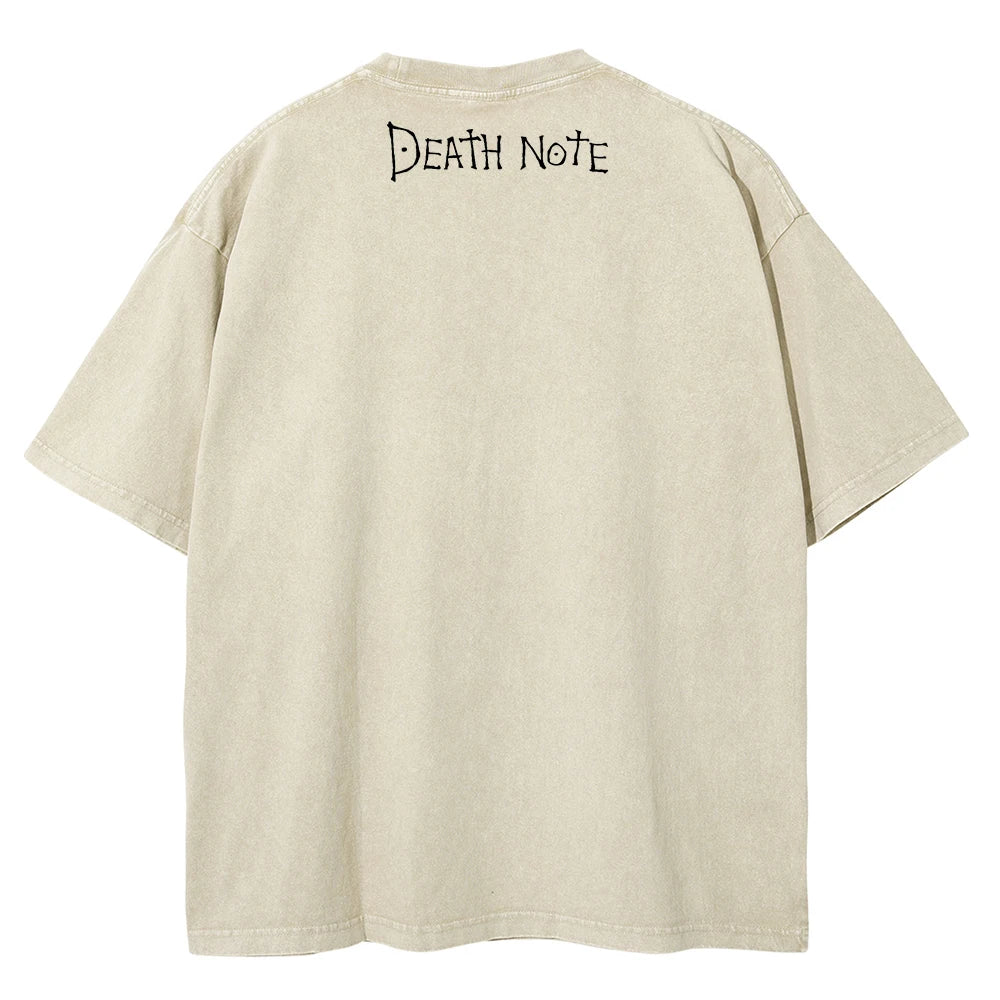 Light Death Note Merch Death Note Light's Laughter Oversized Vintage Shirt